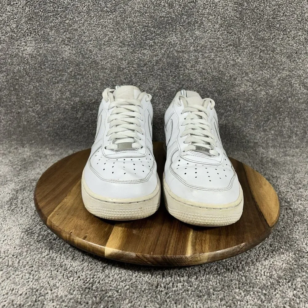 Nike Air Force 1 '07 Low DD8959-100 Women’s Size 10 White Leather Athletic Shoes